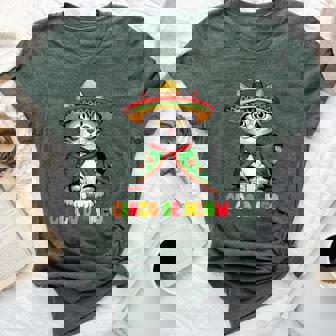 Cinco De Mayo Mexican Cat With Sombrero Women Bella Canvas T-shirt - Thegiftio