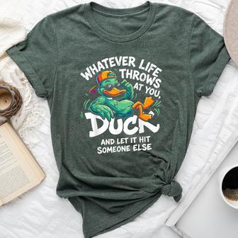 Duck Graphic Ns Quote Bella Canvas T-shirt - Thegiftio UK