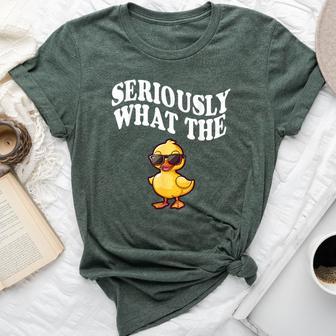 Seriously What The Duck Bella Canvas T-shirt - Thegiftio UK