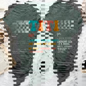 Titi Definition Cool Aunt Favorite Auntie Bella Canvas T-shirt - Thegiftio