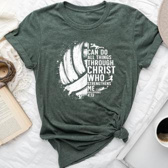 Volleyball Christian For Boys Girls Bella Canvas T-shirt - Thegiftio UK