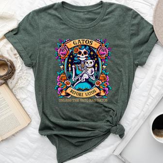 Gatos Before Vatos Unless The Vato Has Gatos For Women Bella Canvas T-shirt - Thegiftio UK