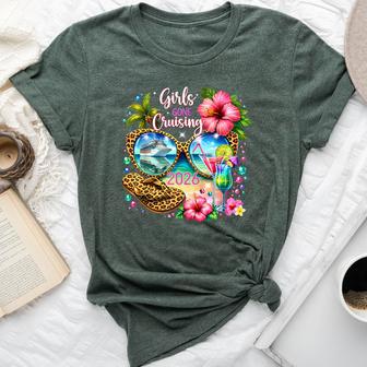Girls Gone Cruising 2026 Tropical Vacation Party Trip Bella Canvas T-shirt - Thegiftio