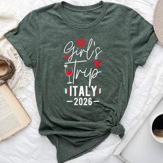 Girls Trip Italy 2026 Women's Weekend Trip Vacation Matching Bella Canvas T-shirt - Thegiftio UK