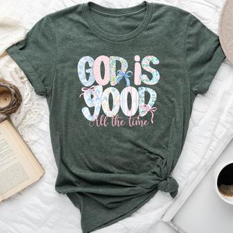 God Is Good All The Time Religious Faith Christian Jesus Bella Canvas T-shirt - Thegiftio UK