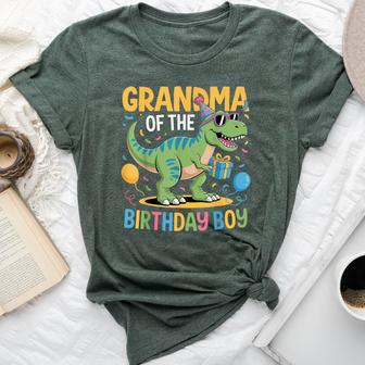 Grandma Of The Birthday Party Outfit Dinosaur Squad Grandma Bella Canvas T-shirt - Thegiftio UK