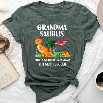 Grandmasaurus Grandma Saurus Dinosaur Family Matching Bella Canvas T-shirt - Thegiftio UK