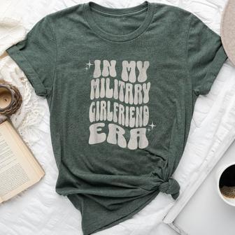 Groovy In My Military Girlfriend Era Deployment Bella Canvas T-shirt - Thegiftio UK