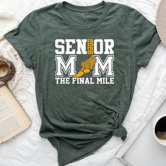 Groovy Senior Mom The Final Mile Cross Country Class Of 2026 Bella Canvas T-shirt - Thegiftio UK
