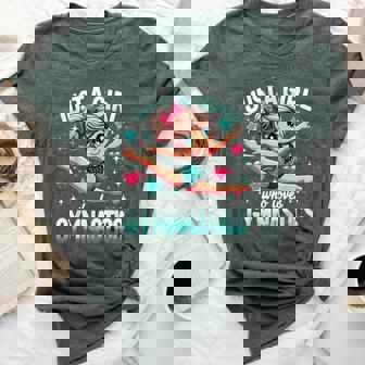 Gymnast Cute Just A Girl Who Loves Gymnastics Bella Canvas T-shirt - Thegiftio