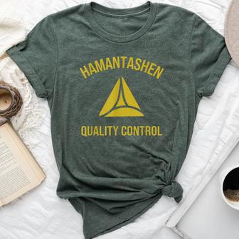 Hamantaschen Quality Control Purim Queen Esther Costume Bella Canvas T-shirt - Thegiftio UK