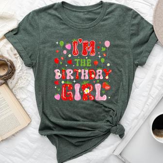 I'm The Birthday Girl Matching Sweet Strawberry B-Day Party Bella Canvas T-shirt - Thegiftio UK