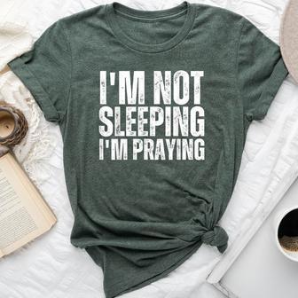 I'm Not Sleeping I'm Praying Mom Dad Joke Bella Canvas T-shirt - Thegiftio UK