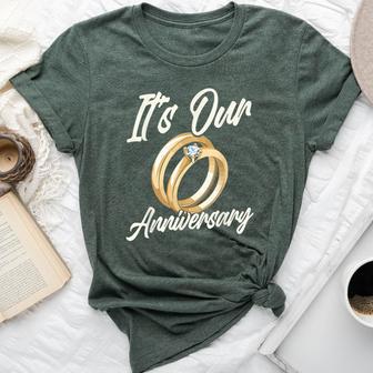 It's Our Anniversary For Husband Wife And Married Couples Bella Canvas T-shirt - Thegiftio UK