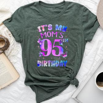 It's My Mom's 95Th Birthday Butterfly Happy 95 Years Old Bella Canvas T-shirt | Mazezy