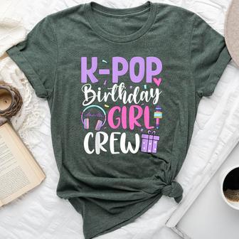 K Pop Birthday Girl Crew Korean Pop Birthday Party Bella Canvas T-shirt - Thegiftio UK