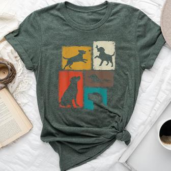 Labrador Vintage Collage Retriever Lab Dad Mom Dog Lover Bella Canvas T-shirt - Thegiftio UK