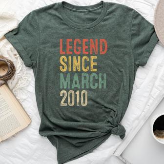 Legend March 2010 16Th Birthday Boy Girl 16 Year Old Bella Canvas T-shirt - Thegiftio UK