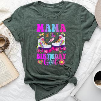 Let's Roll Mama Of The Birthday Girl Roller Skate Birthday Bella Canvas T-shirt - Thegiftio UK