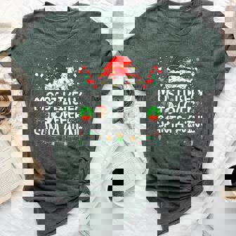 Most Likely To Offer Santa Wine Family Reunion Christmas Bella Canvas T-shirt | Mazezy