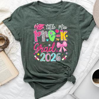 Little Miss Pre-K Grad 2026 Preschool Graduation Bow Girls Bella Canvas T-shirt - Thegiftio