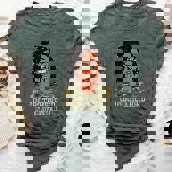 Loc'd Hair Sassy Black Woman Camo Melanin Girl Unbothered Bella Canvas T-shirt - Thegiftio