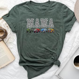 Mama Family Crew Monster Truck Lover Birthday Matching Bella Canvas T-shirt - Thegiftio UK