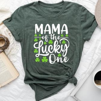Mama Of The Lucky One First Birthday St Patrick's Day Bella Canvas T-shirt - Thegiftio UK