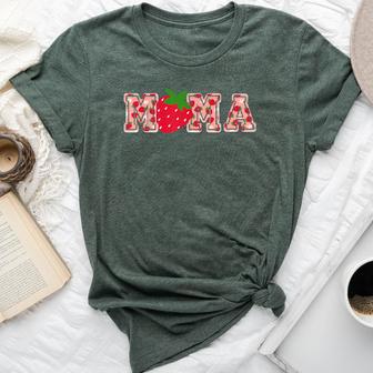 Mama Strawberry Birthday Bella Canvas T-shirt - Thegiftio UK