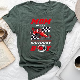 Mom Of The Birthday Boy Pit Crew Race Car Matching Family Bella Canvas T-shirt - Thegiftio UK