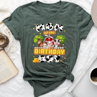Mom And Dad Of The Birthday Boy Farm Family Matching Party Bella Canvas T-shirt - Thegiftio UK