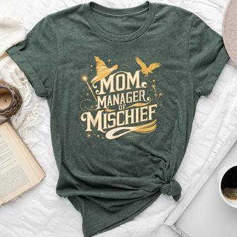Mom Manager Of Mischief Magic Themed Bella Canvas T-shirt - Thegiftio UK