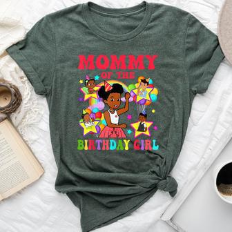 Mommy Of Birthday Girl Gracie Pink Doll Family Decorations Bella Canvas T-shirt - Thegiftio UK