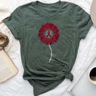 Multiple Myeloma Awareness For Burgundy Cancer Ribbon Bella Canvas T-shirt - Thegiftio UK