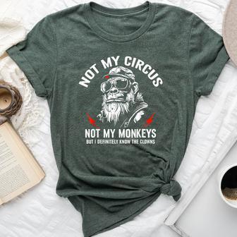 Not My Circus Not My Monkeys Gorilla Sarcastic Saying Bella Canvas T-shirt - Thegiftio UK