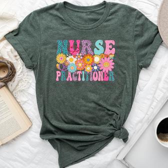 Nurse Practitioner Week Groovy Appreciation Day For Women Bella Canvas T-shirt - Thegiftio UK