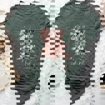 Am I Okay Boot Western Texas Cowgirl Coquette Bow Girl Bella Canvas T-shirt - Thegiftio