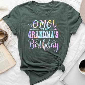 Omg It's My Grandma's Birthday Happy Bday Mother Tie Dye Bella Canvas T-shirt - Thegiftio UK