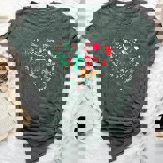 Physical Therapy Christmas Heart Pt Therapist Xmas Women Bella Canvas T-shirt - Thegiftio