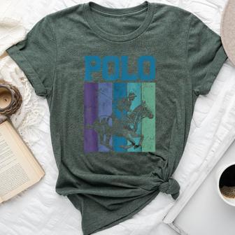 Polo Horse Polo Player Horseback Riding Equestrian Sport Bella Canvas T-shirt - Thegiftio