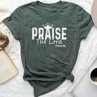 Praise The Lord Jesus Christian Saying God Faith Bible Bella Canvas T-shirt - Thegiftio UK