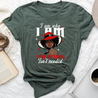 Pride African American Afro Queen For Self Empowerment Women Bella Canvas T-shirt - Thegiftio UK