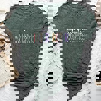 Retro Asl American Sign Language Interpreter Asl Teacher Bella Canvas T-shirt | Mazezy