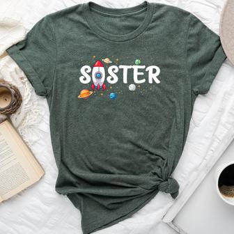 Sister Of The Birthday Boy Astronaut 1St Birthday Family Bella Canvas T-shirt - Thegiftio