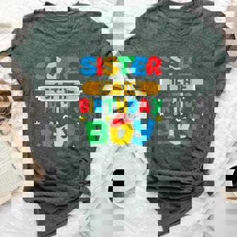 Sister Of The Birthday Boy Game Video Gaming Match Family Bella Canvas T-shirt - Thegiftio