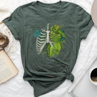 Skeleton Plant Body For Gardener Plant Lover Women Bella Canvas T-shirt - Thegiftio UK