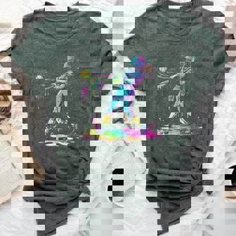 Softball Player Girl Ice Cream Softball Drip Bella Canvas T-shirt - Thegiftio