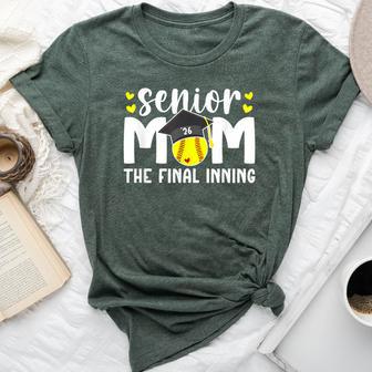 Softball Senior Mom 2026 The Final Inning Bella Canvas T-shirt - Thegiftio UK