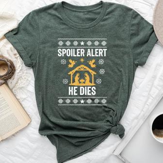 Spoiler Alert He Dies Christian Bella Canvas T-shirt - Thegiftio UK