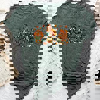 Teacher Fall Thanksgiving Turkey Reading Books Lovers Bella Canvas T-shirt | Mazezy